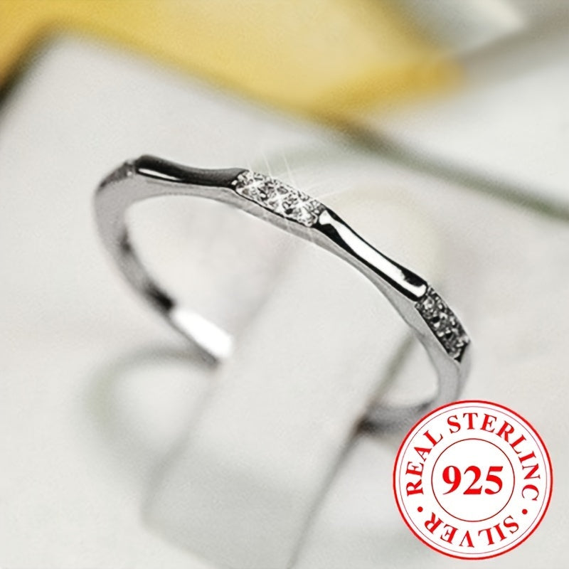Sterling Silver Ring with Zirconia for Women or Weddings