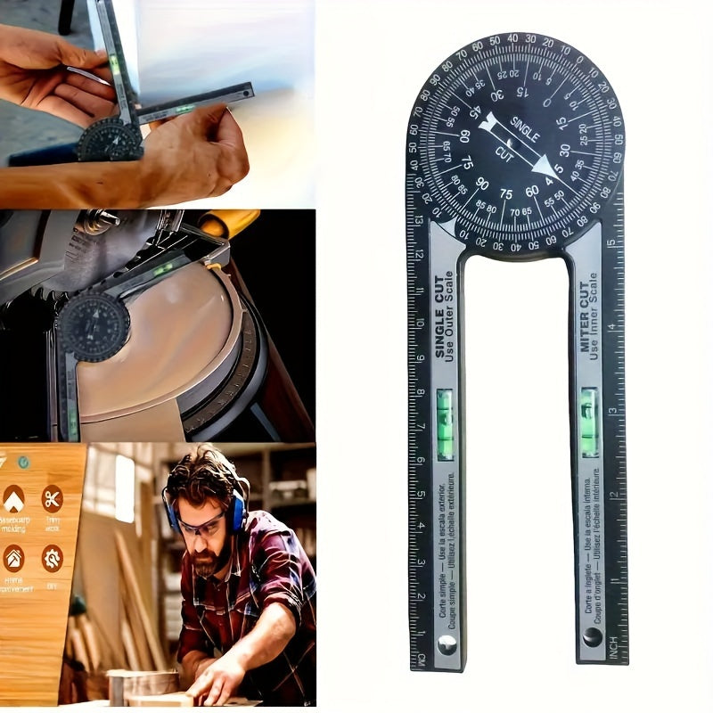 Medidor de ángulo giratorio para carpintería y renovación del hogar