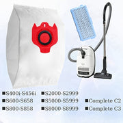 Ushbu O'rnini bosuvchi to'plamda 13 dona bardoshli Polycarbonate 3D Efficient GN Canister Dust Bags va filtr mavjud. To'plamga 4 dona Dust Bag, 1 dona Filtr va 8 dona Filtr Kasseti kiradi, ular Miele S2, S5, S8, S2000-S2999, S4000-S4999 bilan mos keladi.