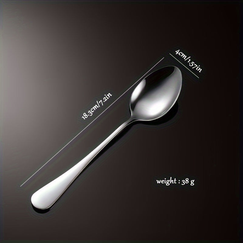 Stainless Steel Carved Spoon for Coffee Jam Soup Gift Idea