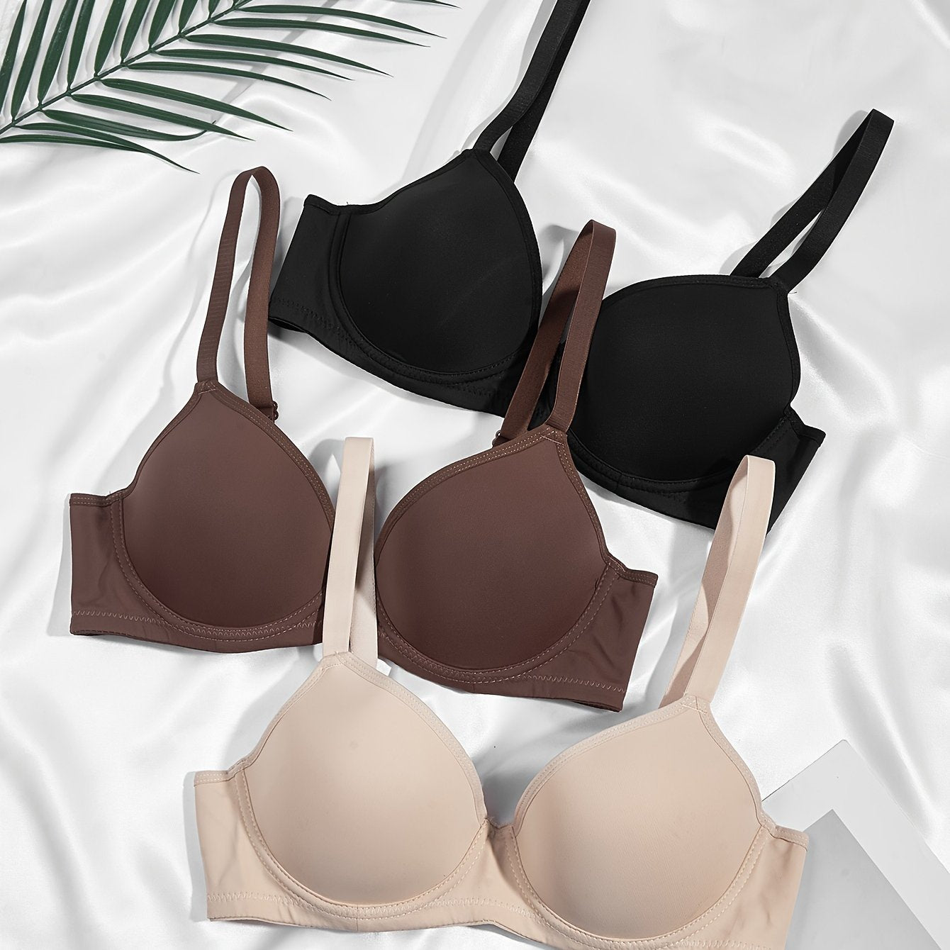 Women's Cotton Push Up T-Shirt Bras Comfortable Lingerie Underwear