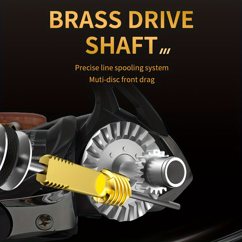 Ambidextrous Spinning Fishing Reel 5.2:1 Gear Ratio Saltwater Freshwater Durable Plastic