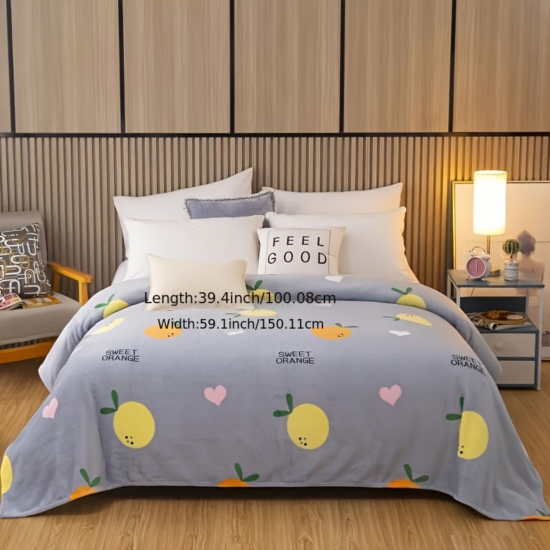 Голубое и белое полосатое одеяло из кораллового флиса с оленями, мягкое и уютное плюшевое для детей и взрослых