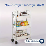 Carro organizador de cocina con ruedas, carrito de almacenamiento multifuncional para despensa y snacks