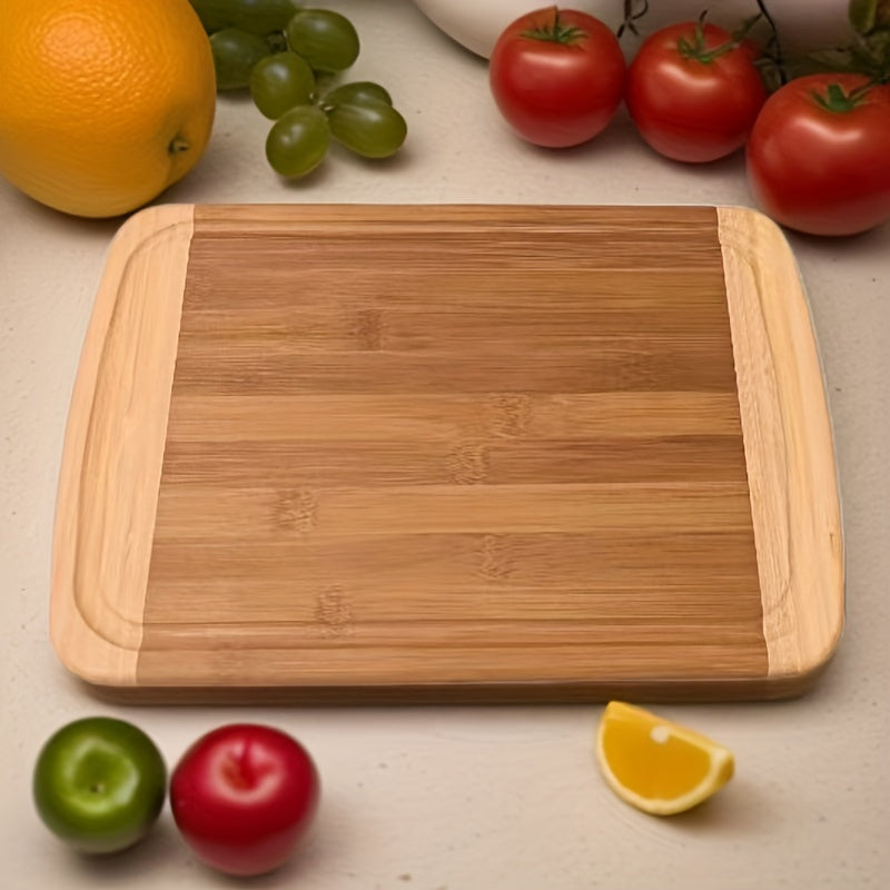 Bamboo Chopping Block Set 3-Piece Kitchen Prep Boards for Cooking and Entertaining
