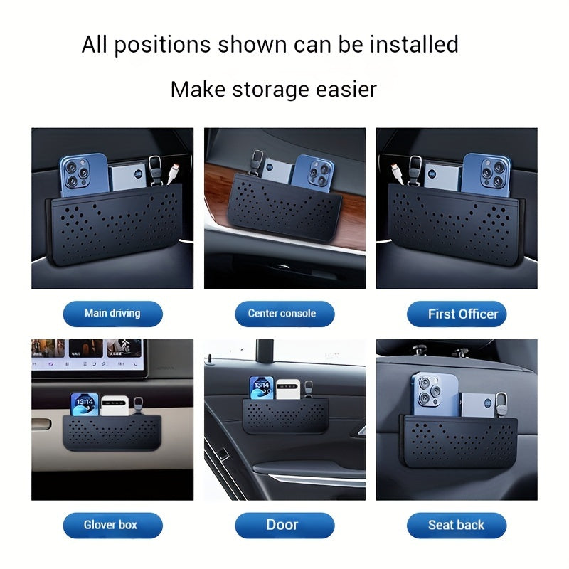 Искусственный кожаный органайзер для панели автомобиля с держателем для стакана и отделениями для хранения