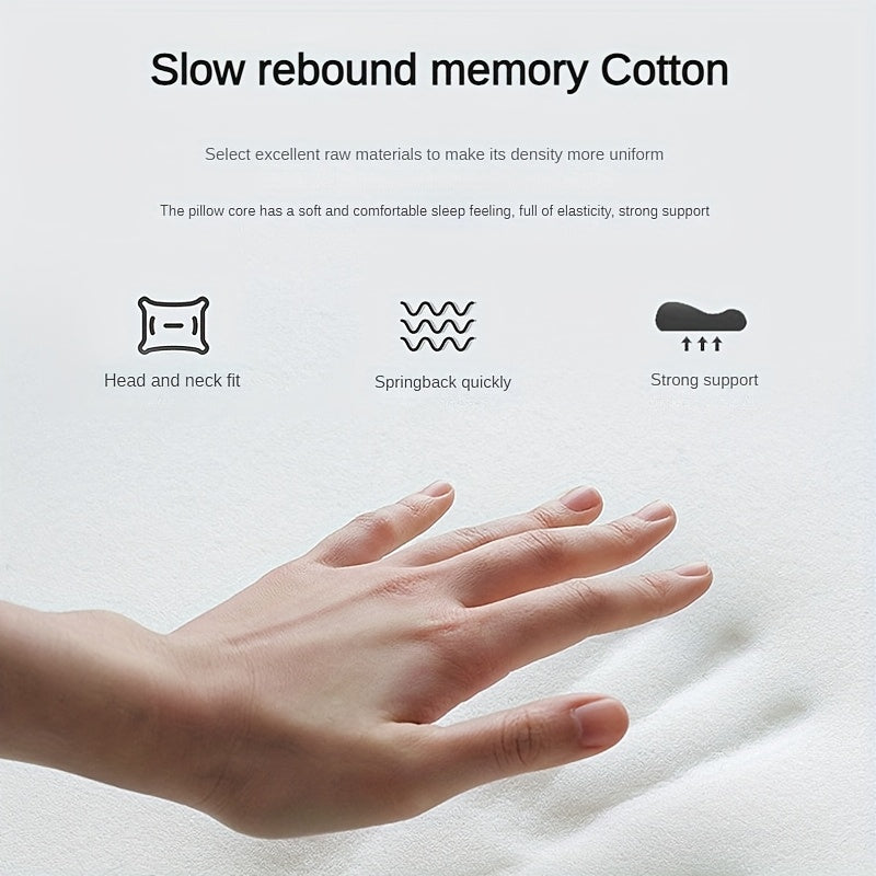 Memory Foam Neck Support Pillow with Heat and Vibration Massage USB Powered