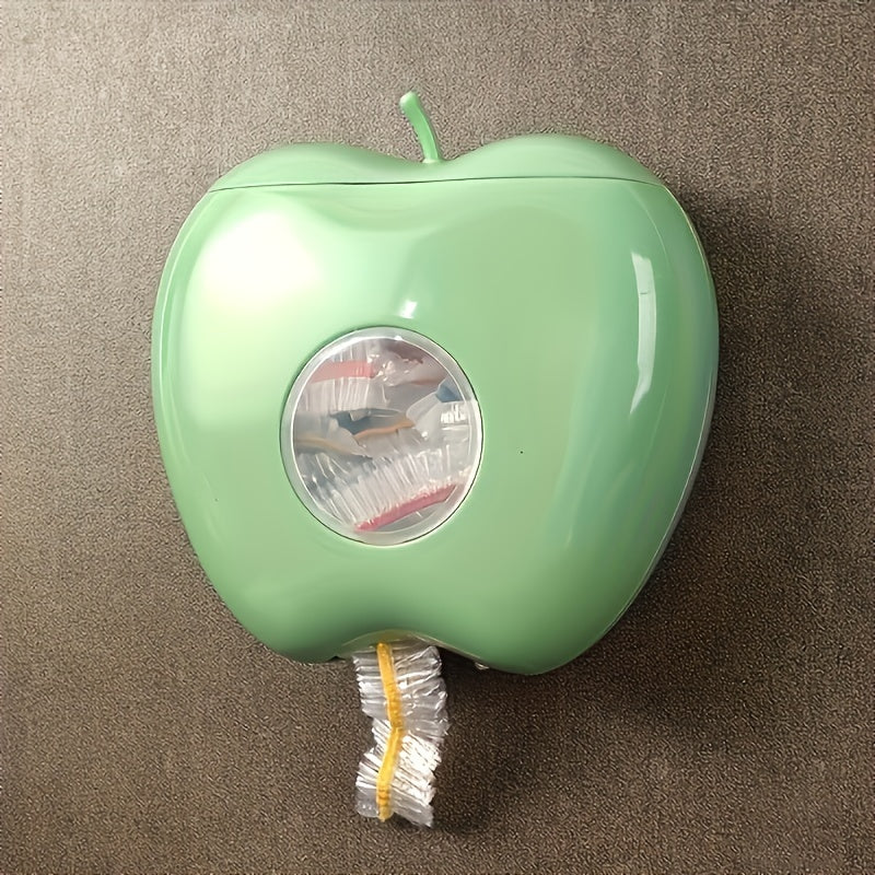 Plastic Apple-Shaped Food Cover Bag Holder Kitchen Organizer Space-Saving Storage