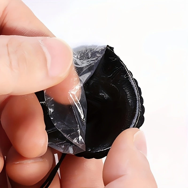 Heart-Shaped Silicone Breast Stickers and Sequin Nipple Cover Set for Women