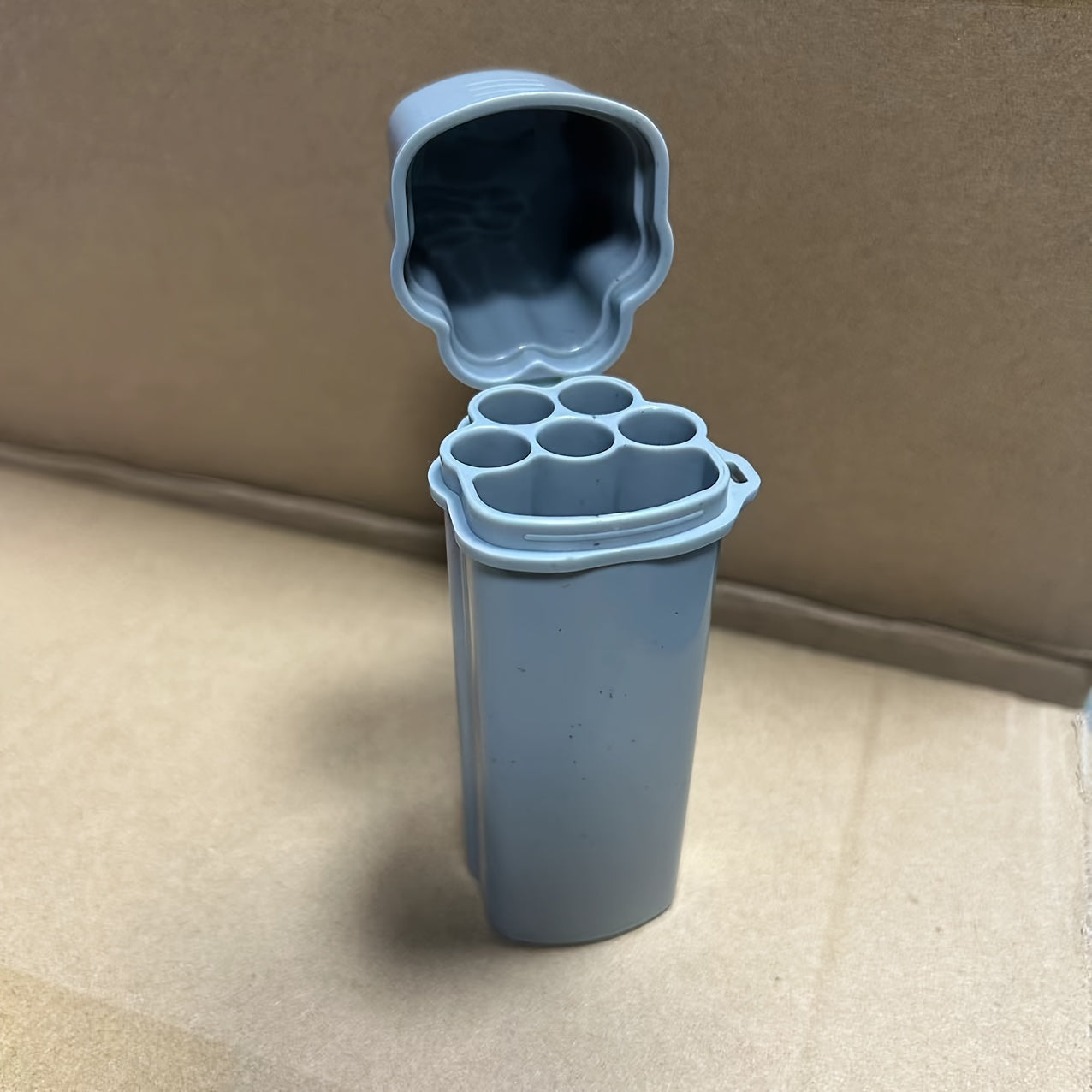 Unisex PVC Waterproof Lighter Case with Multiple Compartments and Lid