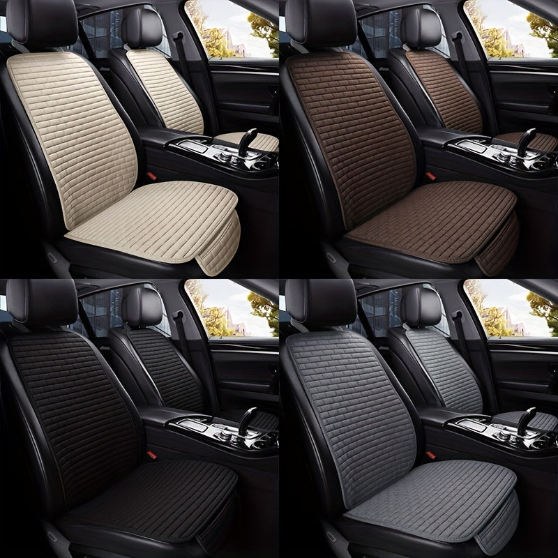 Universal Flax Car Seat Cover Protector with Backrest for Auto and Truck