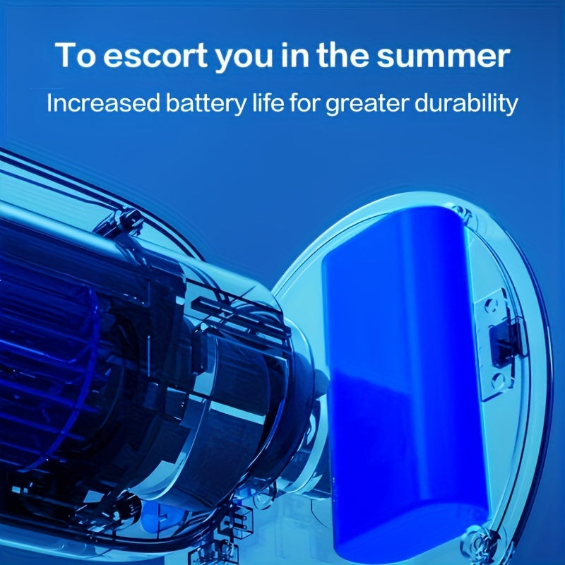 USB-Powered Oscillating Tower Fan White for Kitchen Bedroom Office