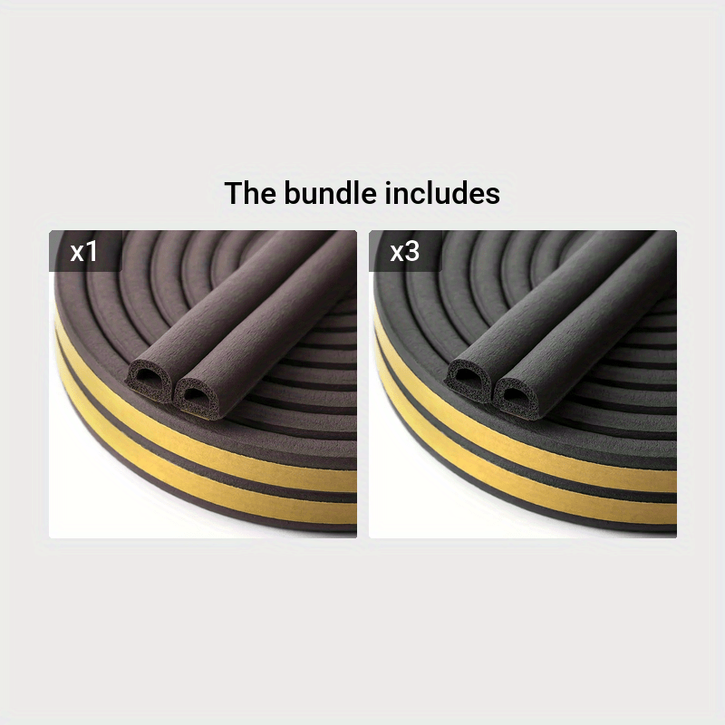 Self-Adhesive Foam Weather Stripping for Doors and Windows 5.97 Meters