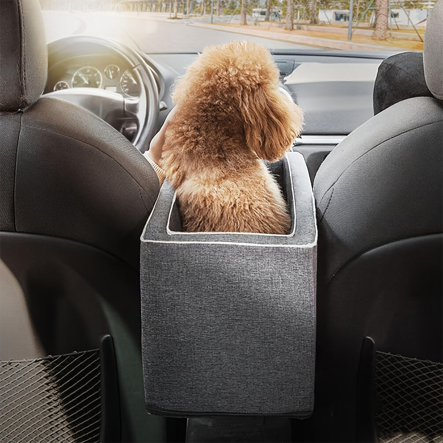 Dog Car Seat for Small to Medium Breeds Durable Polyester Safety Leash Non-Slip Travel Bed