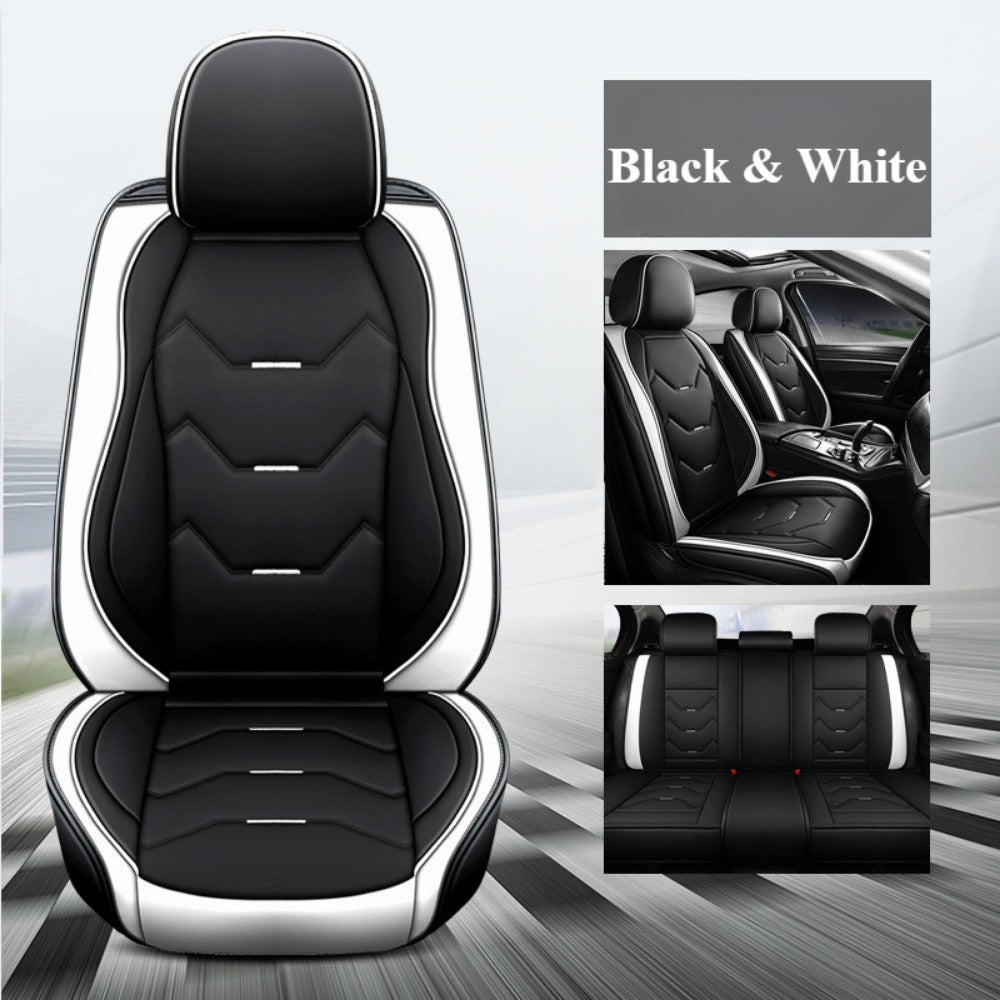 Full-Seat Cushion Cover Black and White Breathable Non-Slip All-Season