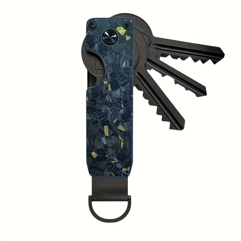 Minimalist Key Organizer Compact Metal Holder for 2-6 Keys Daily Use