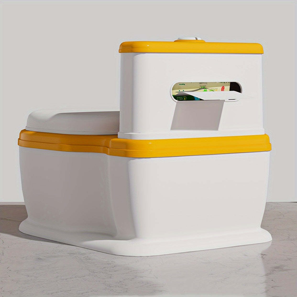 Kids Cartoon Design Portable Toilet Seat for Potty Training Duck Theme Durable Plastic