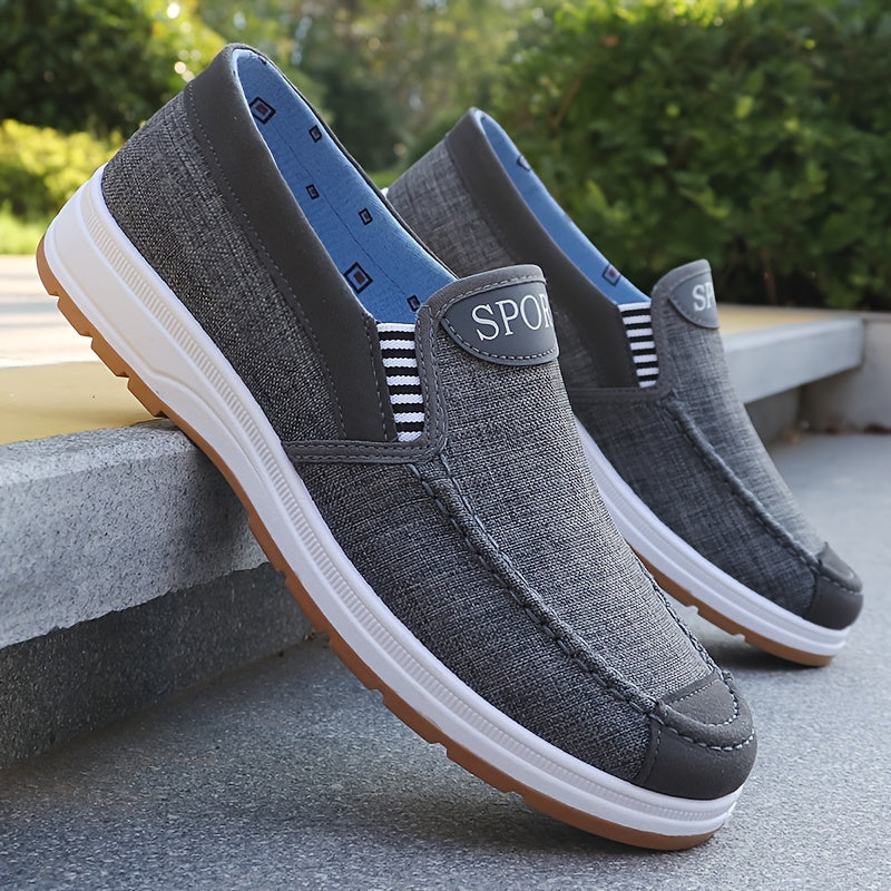 Мужские дышащие мокасины-слипоны, нескользящие повседневные туфли для прогулок и вождения
