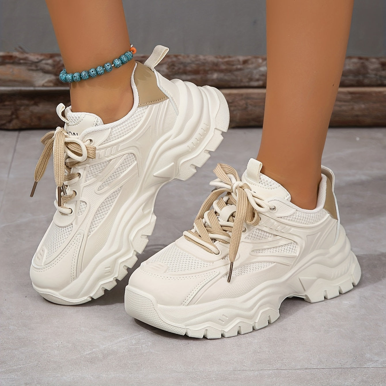 Women’s Casual Canvas Sneakers, Lace-Up, Low-Top, Comfortable Outdoor Shoes