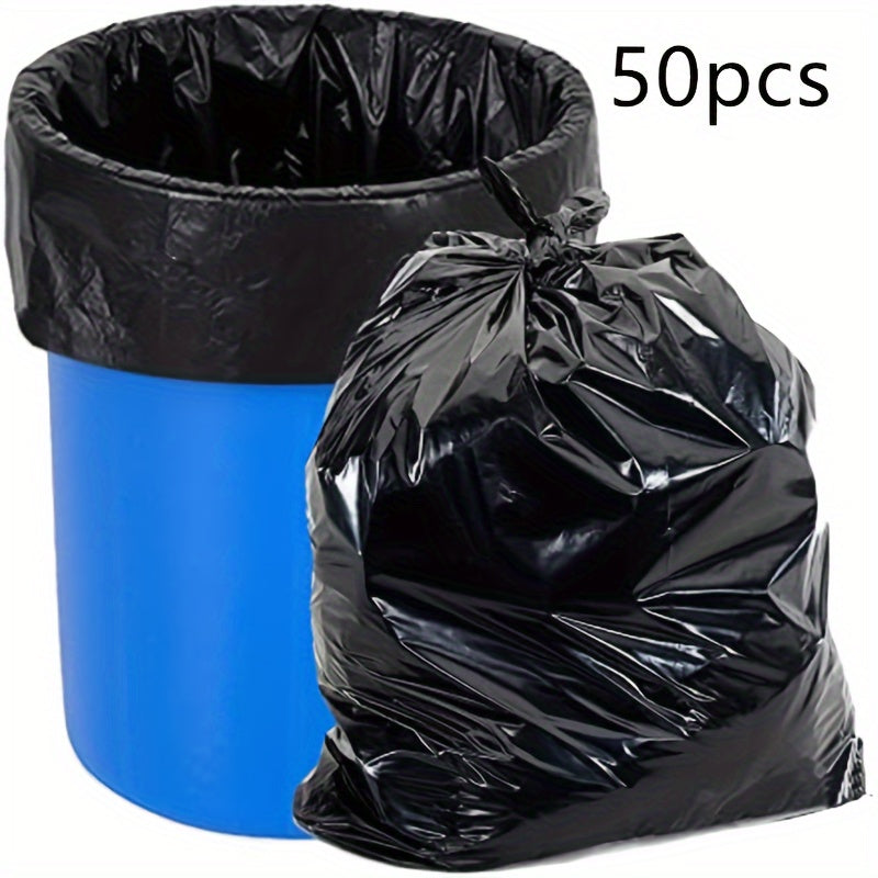 Black Commercial Garbage Bags 50 or 100 Pack Extra Strong Trash Can Liners
