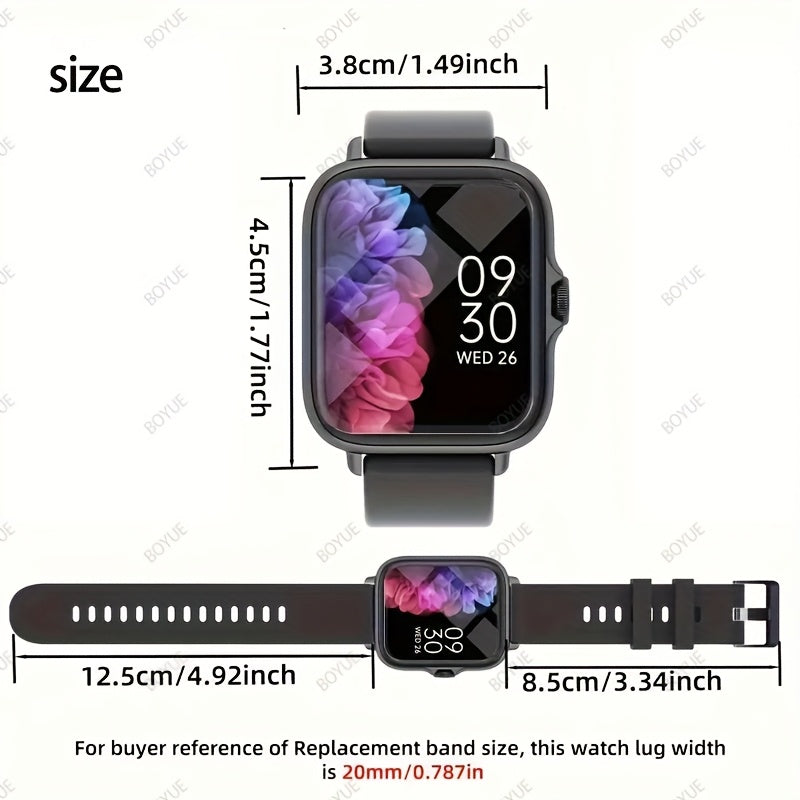 1.83-Inch Men's and Women's Smartwatch with Wireless Calling and Customizable Faces