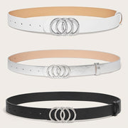 Женский пояс для фигур с изгибами, регулируемый кожаный модный аксессуар