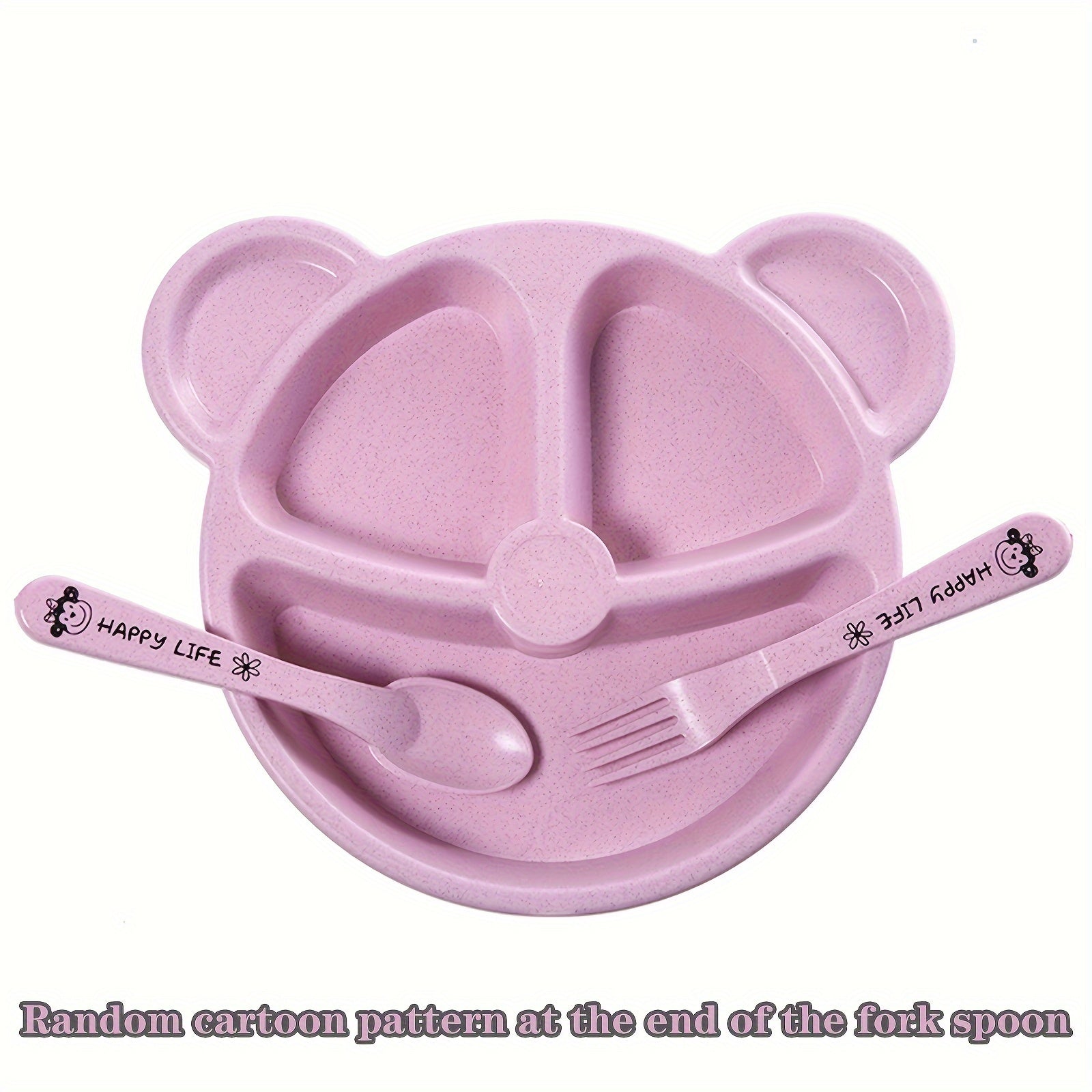 Children's Plastic Plate Set for Kids, Fun and Engaging Tableware, 1 Piece