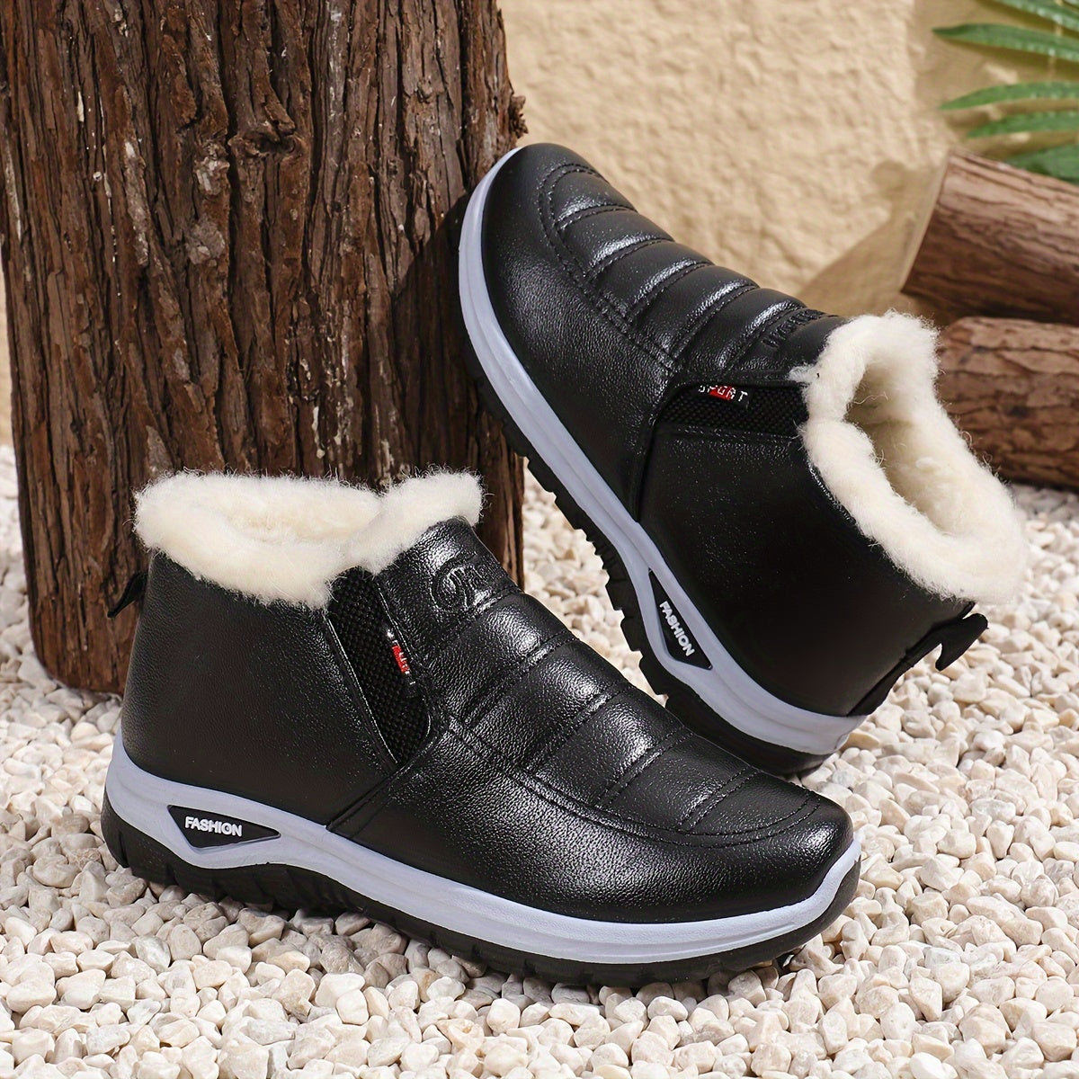 Women's Winter Outdoor Anti-Slip Warm Lined Cold-Resistant Shoes