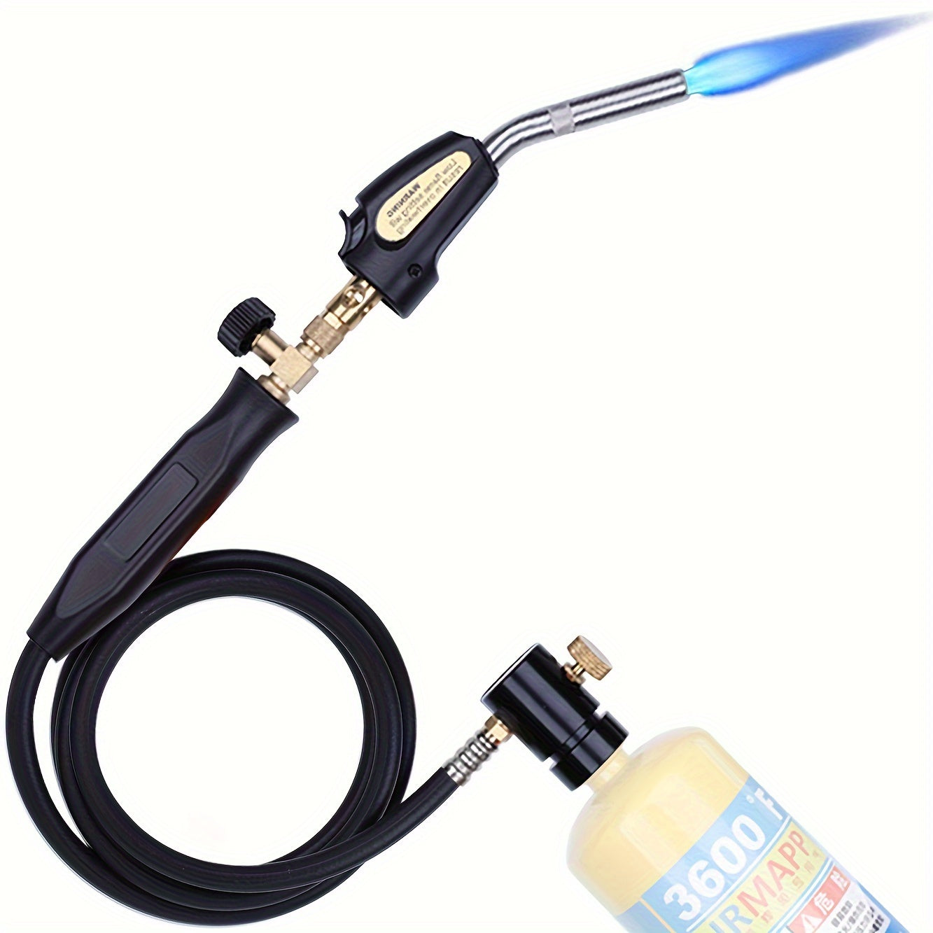 Propane Torch with Adjustable Flame Trigger Start Metal Head for Cooking Welding Burning