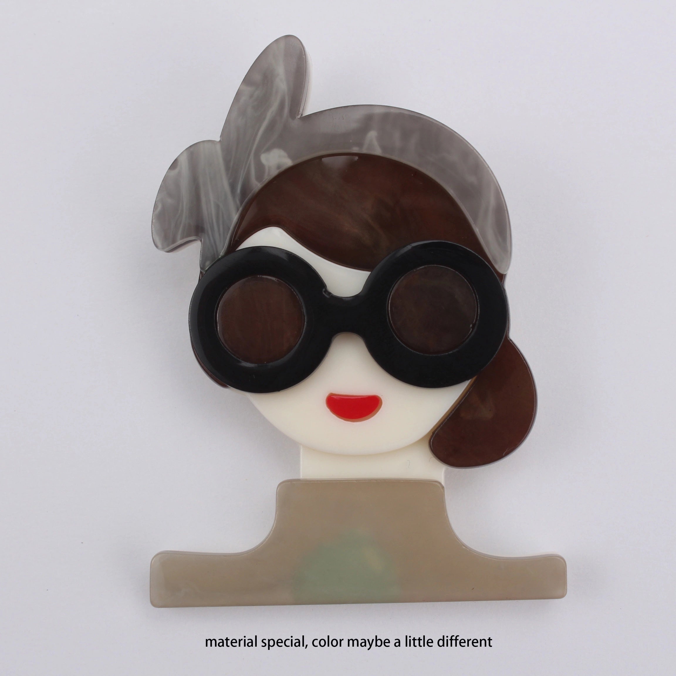 Acrylic Brooches for Women Cute Elegant Punk Fashion Accessories