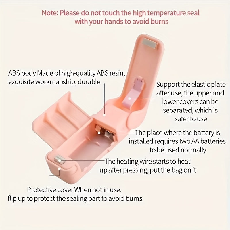 Мини-горячий запайщик для пластиковых пищевых пакетов портативное устройство для запайки на кухне
