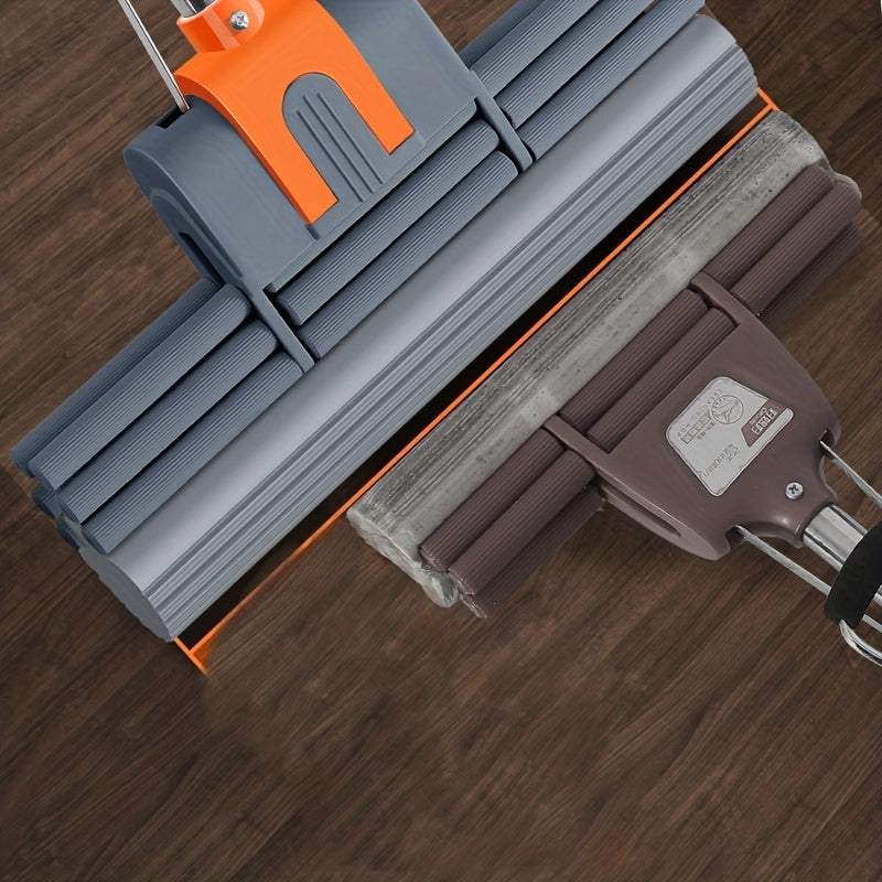 Naycha tutqichi bilan g'ovakli rolikli mopa, suvni singdiruvchi g'ovak bosh, plitka va pol tozalash uchun ideal, zaruriy uy tozalash vositasi