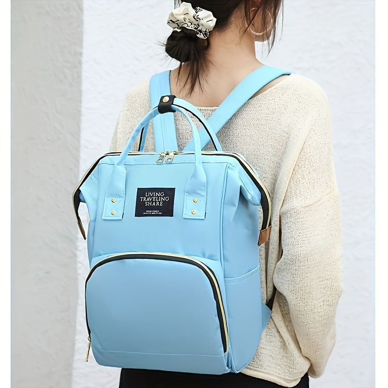 Ayollar uchun qora Oxford matodan tayyorlangan choyshab sumka, engil, keng va ko‘p funksiyali ryukzak