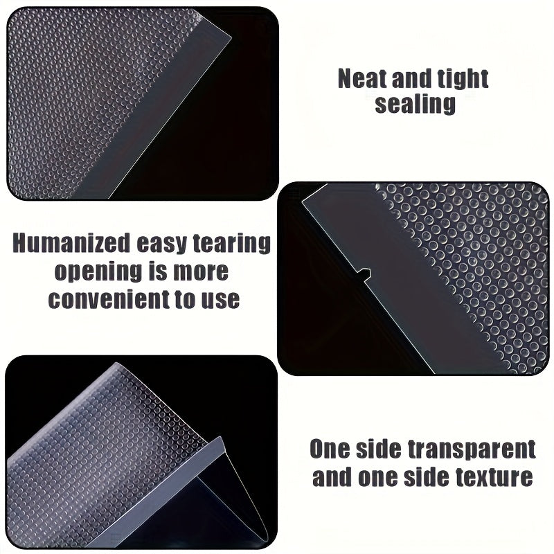 50 ta aniq vakuum yopishqoq sumkalar oziq-ovqatni saqlash va taom tayyorlash uchun, katta va kichik