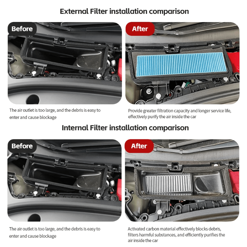 Vehicle Air Filter Intake Compatible with Tesla Model 3