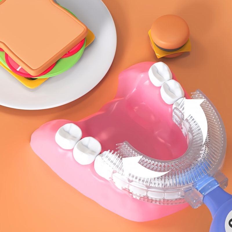 Adult U Shaped Oral Teeth Cleaning Toothbrush Soft Silicone Brush Head