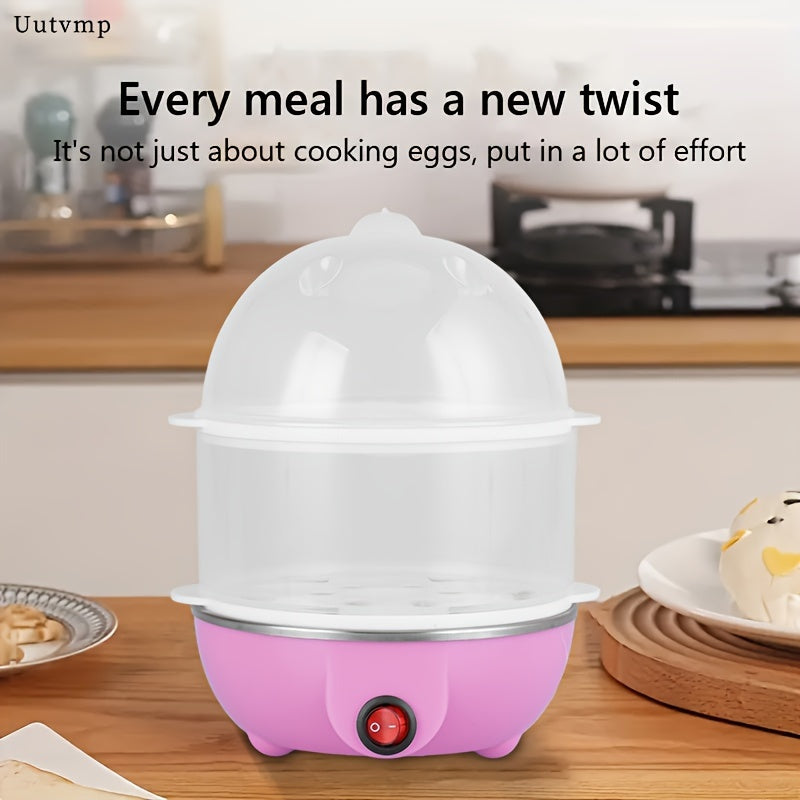 2-in-1 Egg Boiler and Steamer with Auto Power Off