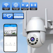 Outdoor Security Camera 1296P WiFi PTZ Night Vision Motion Detection Two-Way Audio