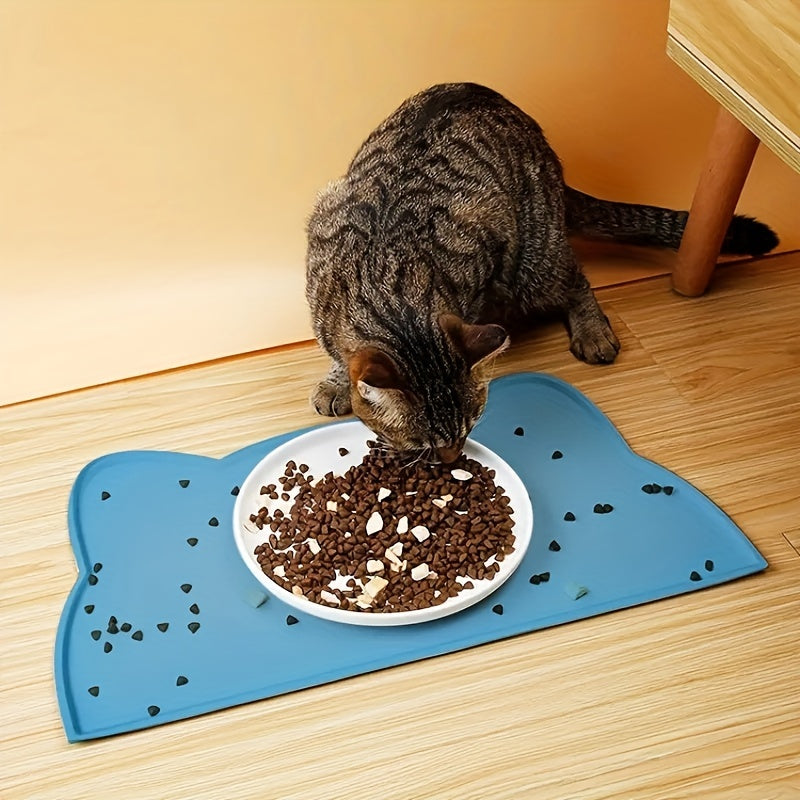 Waterproof Silicone Pet Food Mat Non-Slip Leakproof for Dogs and Cats