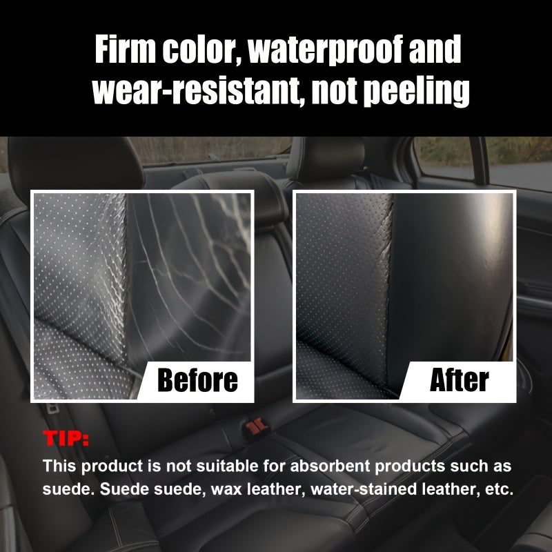 Leather and Vinyl Car Seat Repair Cream for All Surfaces, 4-in-1