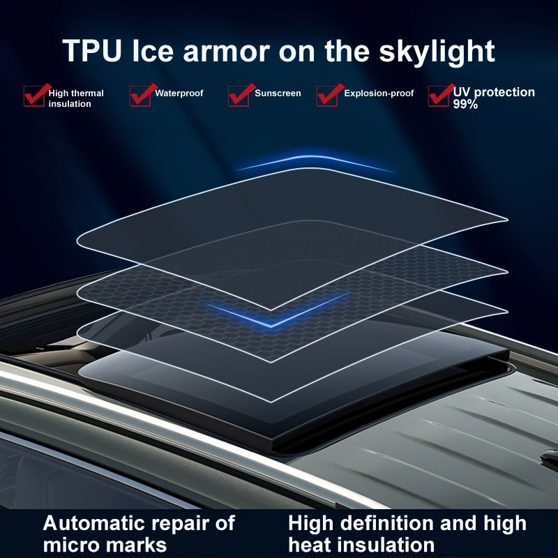 Universal TPU Car Sunroof Shade Heat Insulation Explosion-Proof Solar Protection
