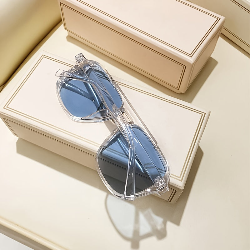 Large Vintage Frame Fashion Glasses with Y2K Style for Gifting