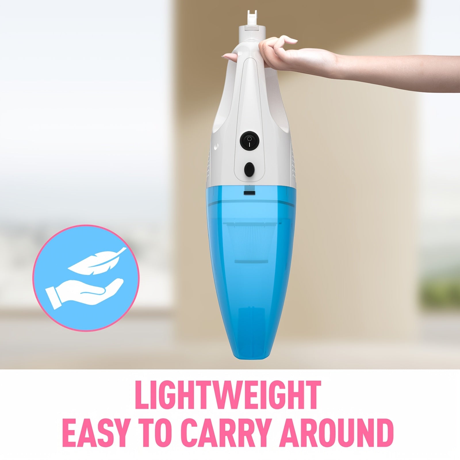 Шнуровой пылесос с моющимся HEPA-фильтром и мощной всасывающей силой; подходит для дома, спальни, твердых полов и шерсти домашних животных.