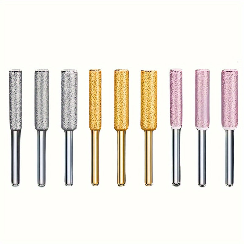 10-Donali olmosli zanjirli kesgichni silliqlash uchun to'plam, titan qoplangan korund tishlari bilan yog'och, metall, shisha uchun