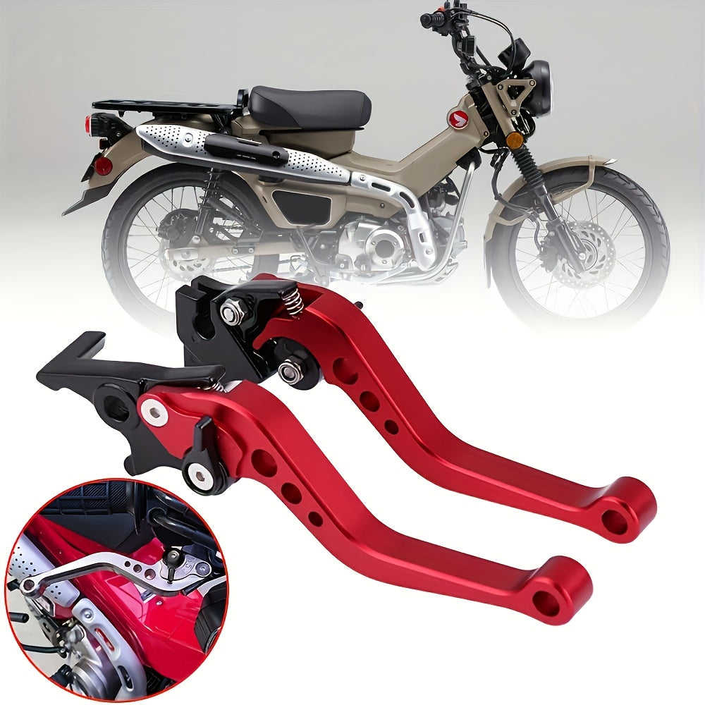 Motorcycle Electric Bike Scooter Aluminum Alloy Handlebar Brake Levers Adjustable Ergonomic