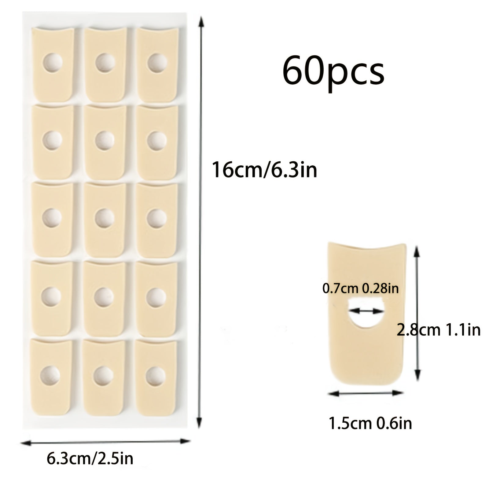 Unisex Latex Callus Foot Pads Set 60/90/150pcs for Heel Care Hiking