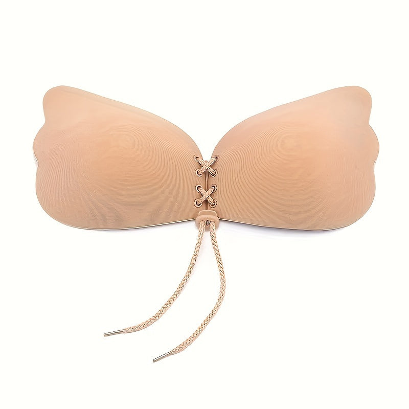 Durable Lace-Up Nipple Covers Invisible Backless Breast Pasties for Women