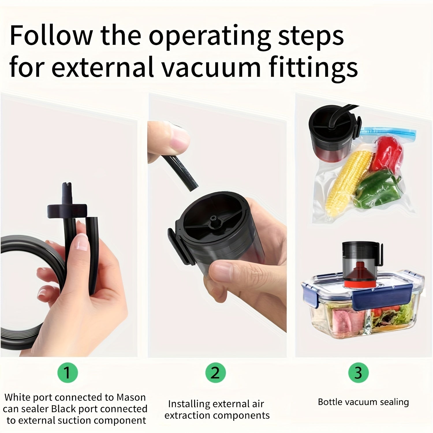 Kit de sellador al vacío para tarro de cristal eléctrico para conservar alimentos y almacenamiento de vino