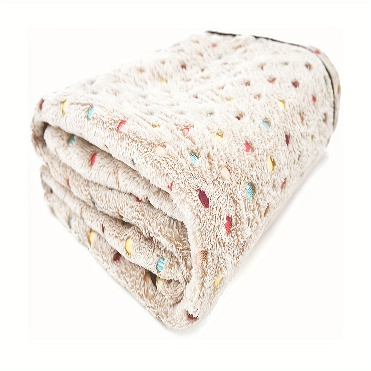 Coral Fleece Pet Blanket for Dogs and Cats Warm Snuggle Bed Cover