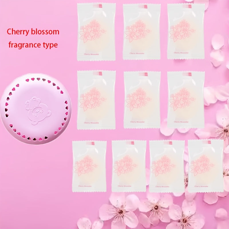 10pcs Car Air Freshener Dispenser Long-Lasting Fragrance for Bathrooms and Wardrobes